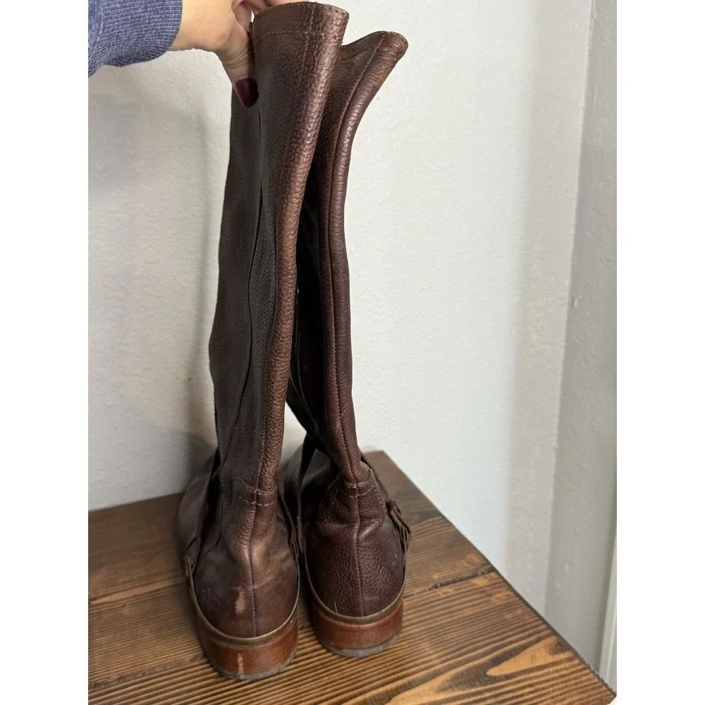UGG Australia Channing 3184 Brown Tall Leather Riding Boots‎ Size 9 US